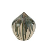 VASE CERAMIC GREEN PAINT 45